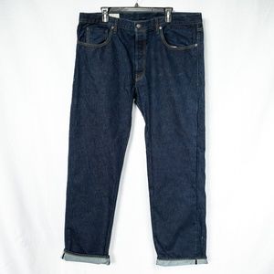 Imogene + Willie Selvedge Denim Dark Blue Jeans, Men's Size 40x34